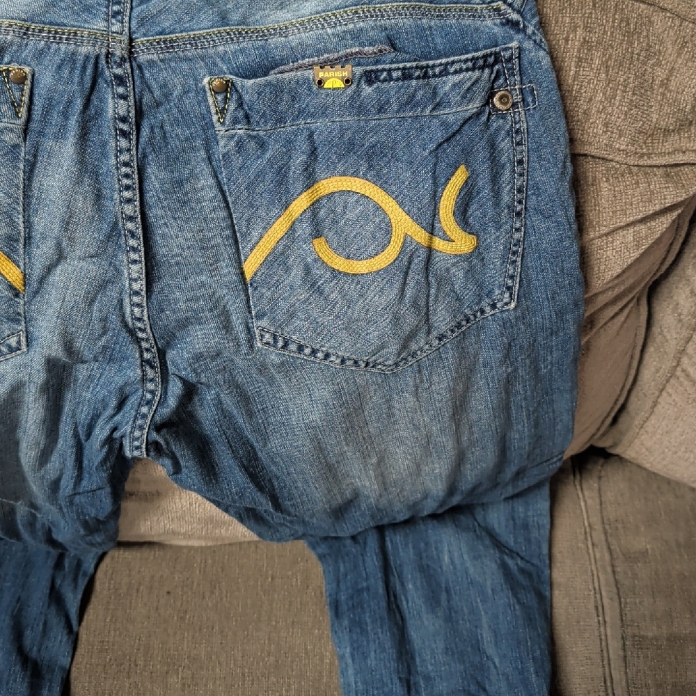 Parish Nation Men's Relaxed Fit Blue Jeans - Picture 7 of 8